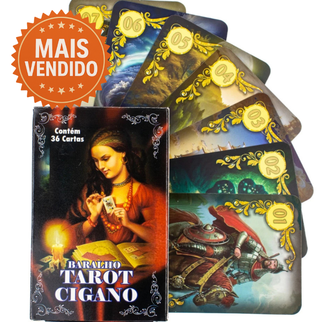 Baralho Tarot Cigano 36 Cartas Com Manual