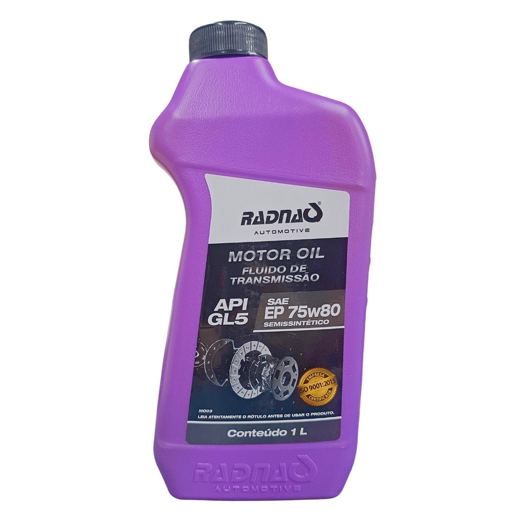 Fluído De Transmissão Câmbio Mecânico Manual Diferenciais RADNAQ 75w80 Semissintético