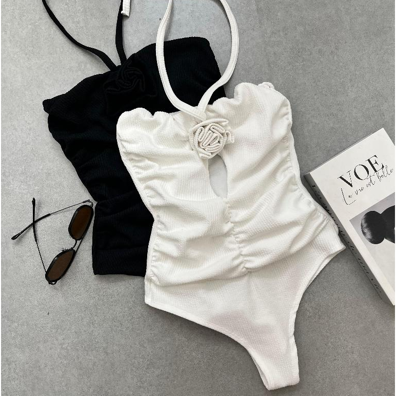 Body Feminino Elegante BODDY FLOR Cavado Bory Bori Bores Maio Verão Praia Lançamento Estilo Bodysuit