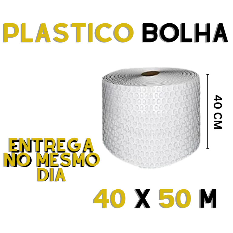 Bobina Plástico Bolha 40CM X 50 METRO- Proteção
