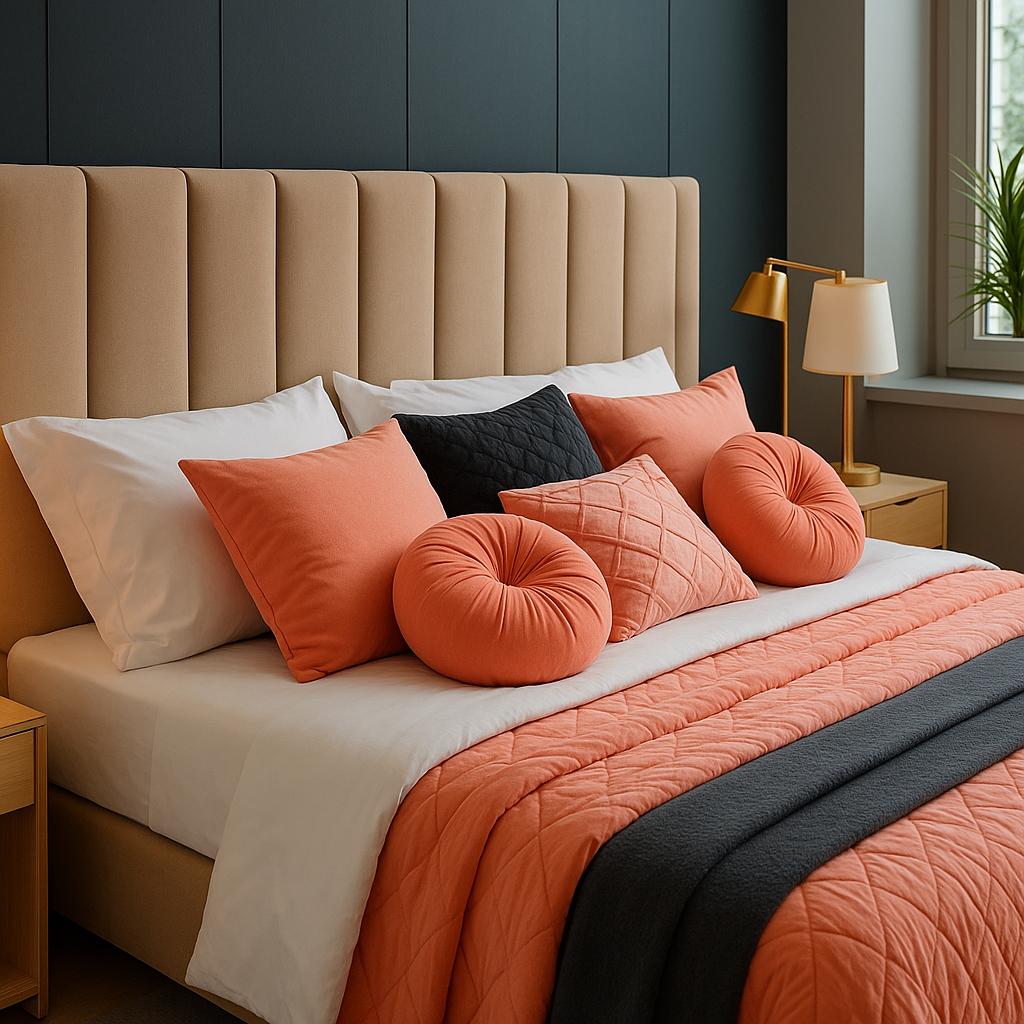 Cabeceiras de Cama Premiun Box Casal Queen Estofada Modulada – Luxo Cama Quarto