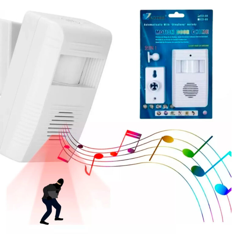 Sensor De Presença Anunciador Sonoro Ajustável C