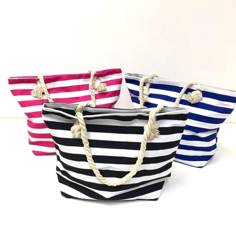 Bolsa de Praia Feminina Alça de Corda Elegante Gr