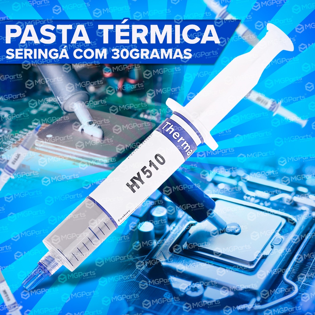 Pasta Térmica Prata 30g Profissional Alta Performance HY510 Original Halnzinye PC Placas de Vídeo No