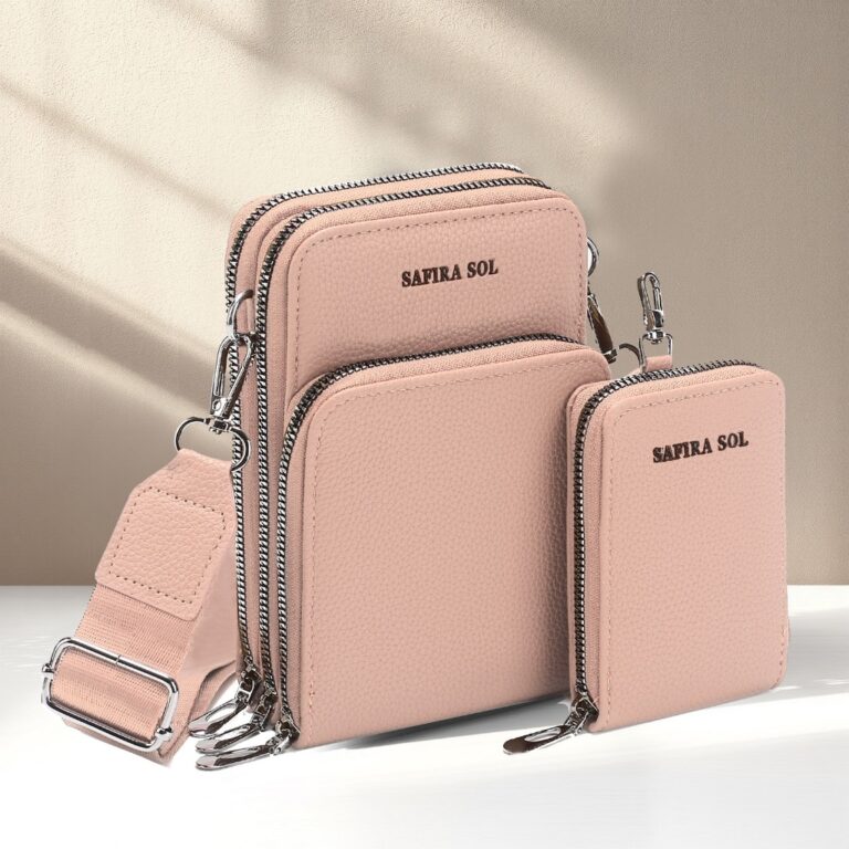 Bolsa Feminina Transversal 3 divisórias Porta Cel