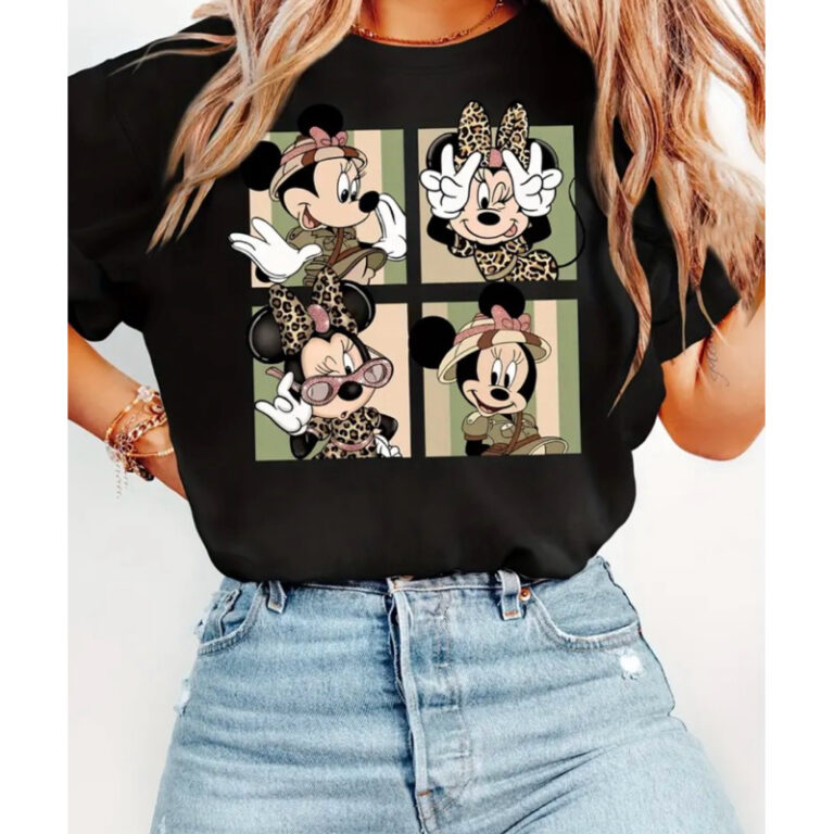 Camiseta Minnie Mouse Várias Cores 100% Algodão 
