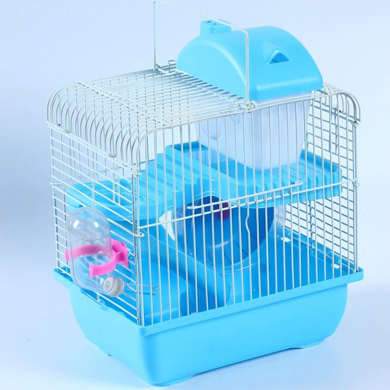 Gaiola para Hamster 2 Andares Colorida Com Rodinha