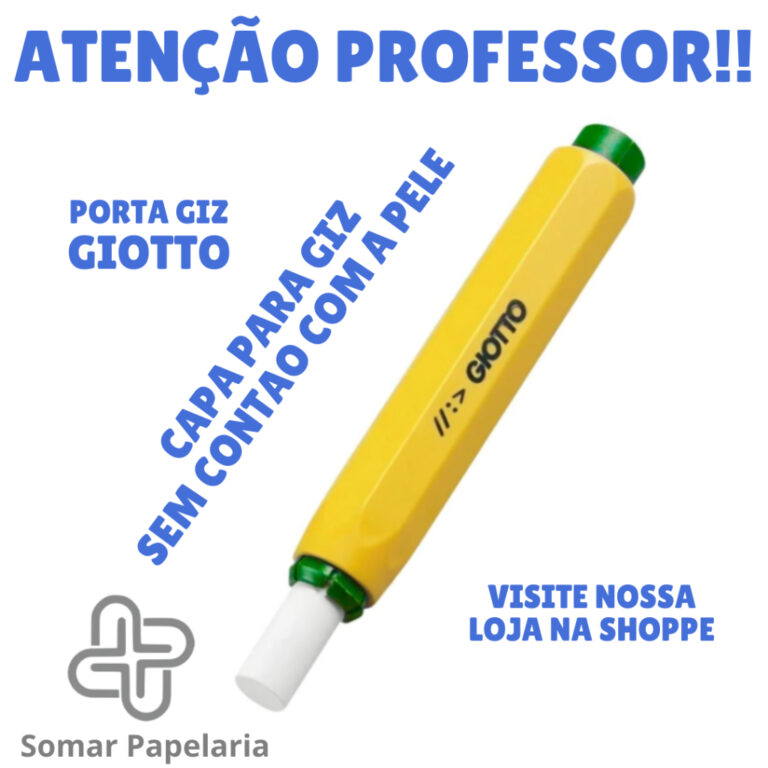Capa porta giz escolar Giotto