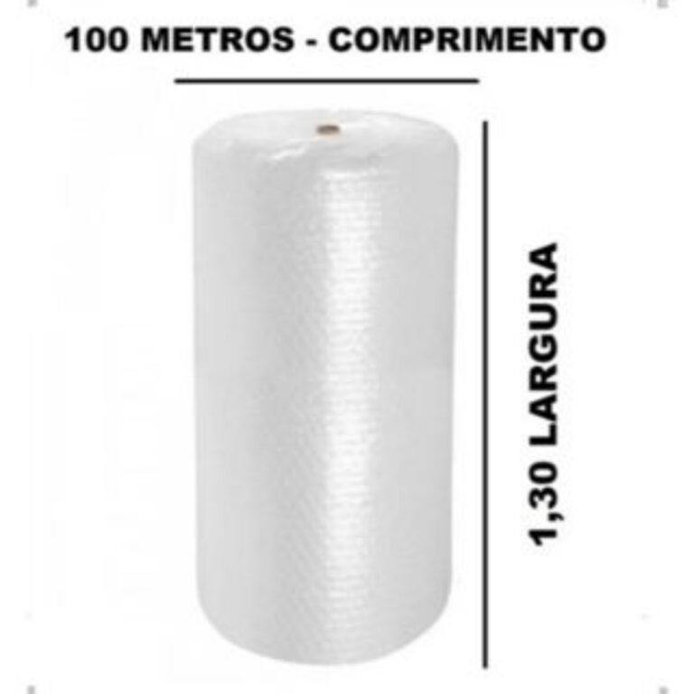 Plástico Bolha 1,30 x 100 Metros Para Mudança Em