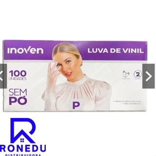 Kit 1,2,3 Caixas Luvas de Vinil Inoven 100 Unidade