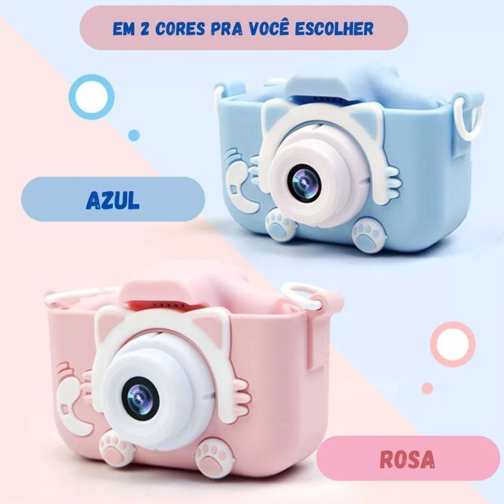 Camera Infantil Digital Filmadora Infantil Mini Maquina Fotografica Infantil Fotografa E Filma Tira