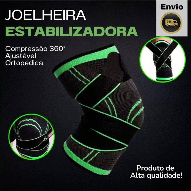 Joelheira  Estabilizadora Compressão 360. Ajustá
