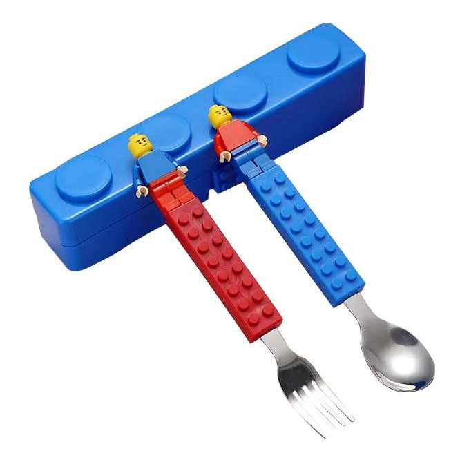 Conjunto Talher Infantil Garfo Colher Bloco De Mon