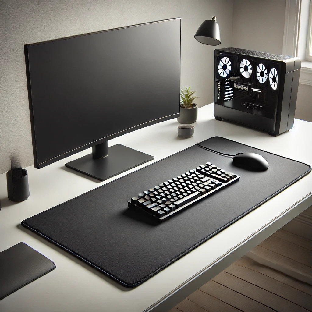 Mouse Pad Gamer Grande 70x35cm  Antiderrapante, Borda Costurada, Superfície Rápida P/ Trabalho Ou Jo
