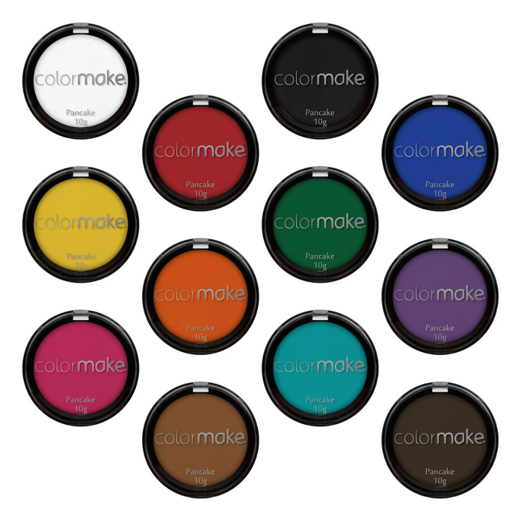 Pancake Colormake 10g Maquiagem Base Pó – ENVIO IMEDIATO FESTA MAQUIAGEM ARTISTICA