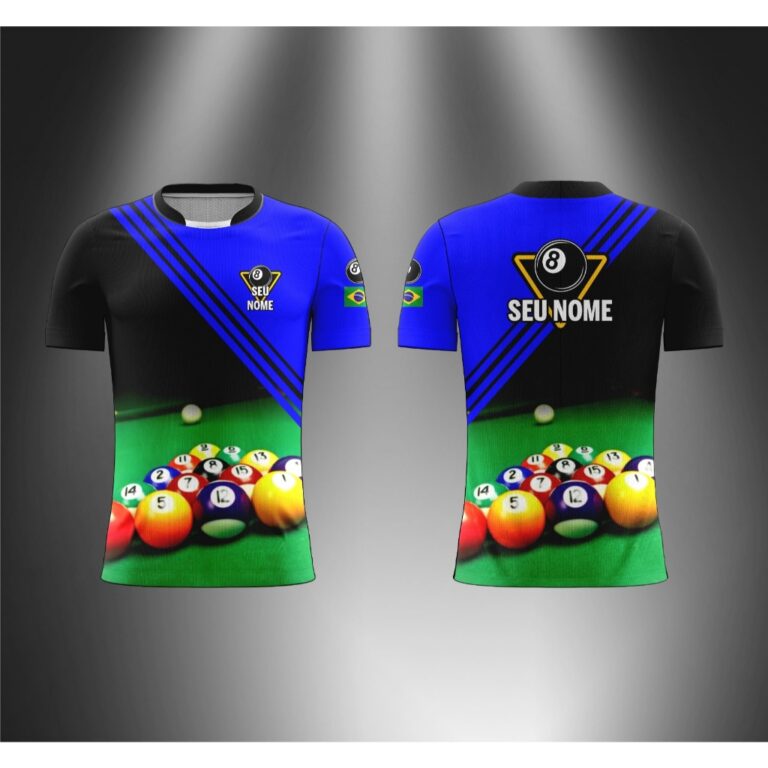 Camiseta de Sinuca Snook Bilhar Personalizada com 