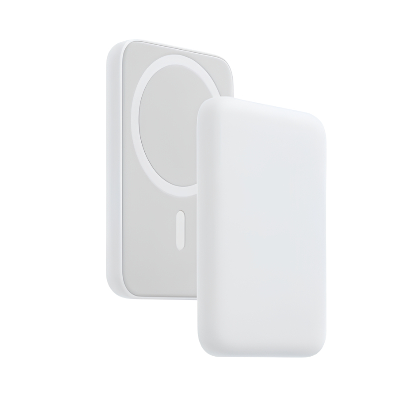 Carregador Portátil Indução para iPhone/Android Magsafe Sem fio Bateria Carga 5000mAh