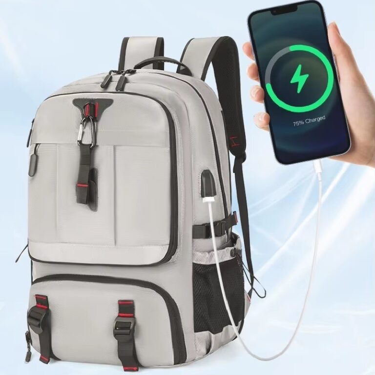 Mochila masculina impermeável de grande capacidad