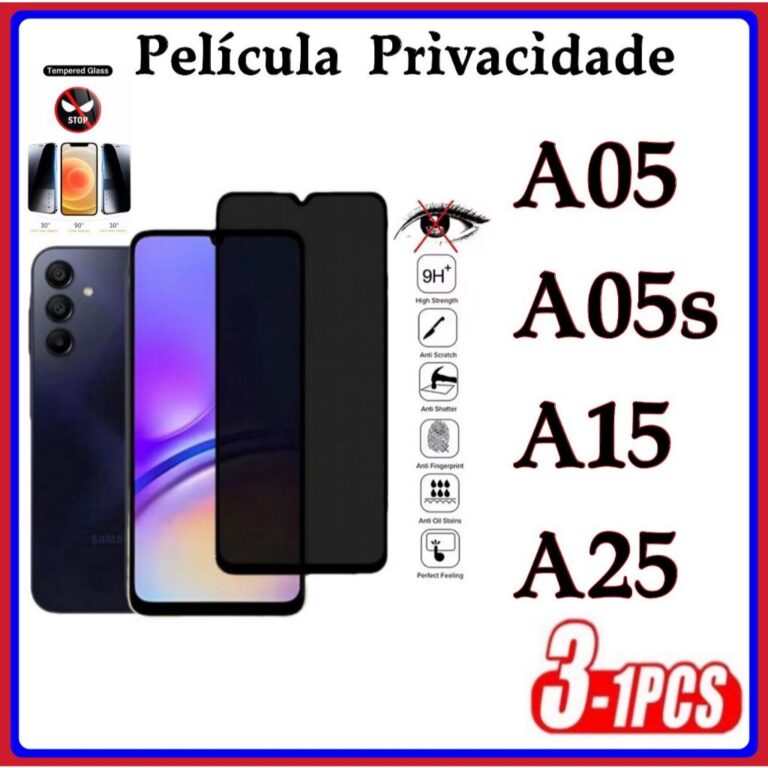 Película Privacidade 3D Anti Spy Samsung A05 A05S