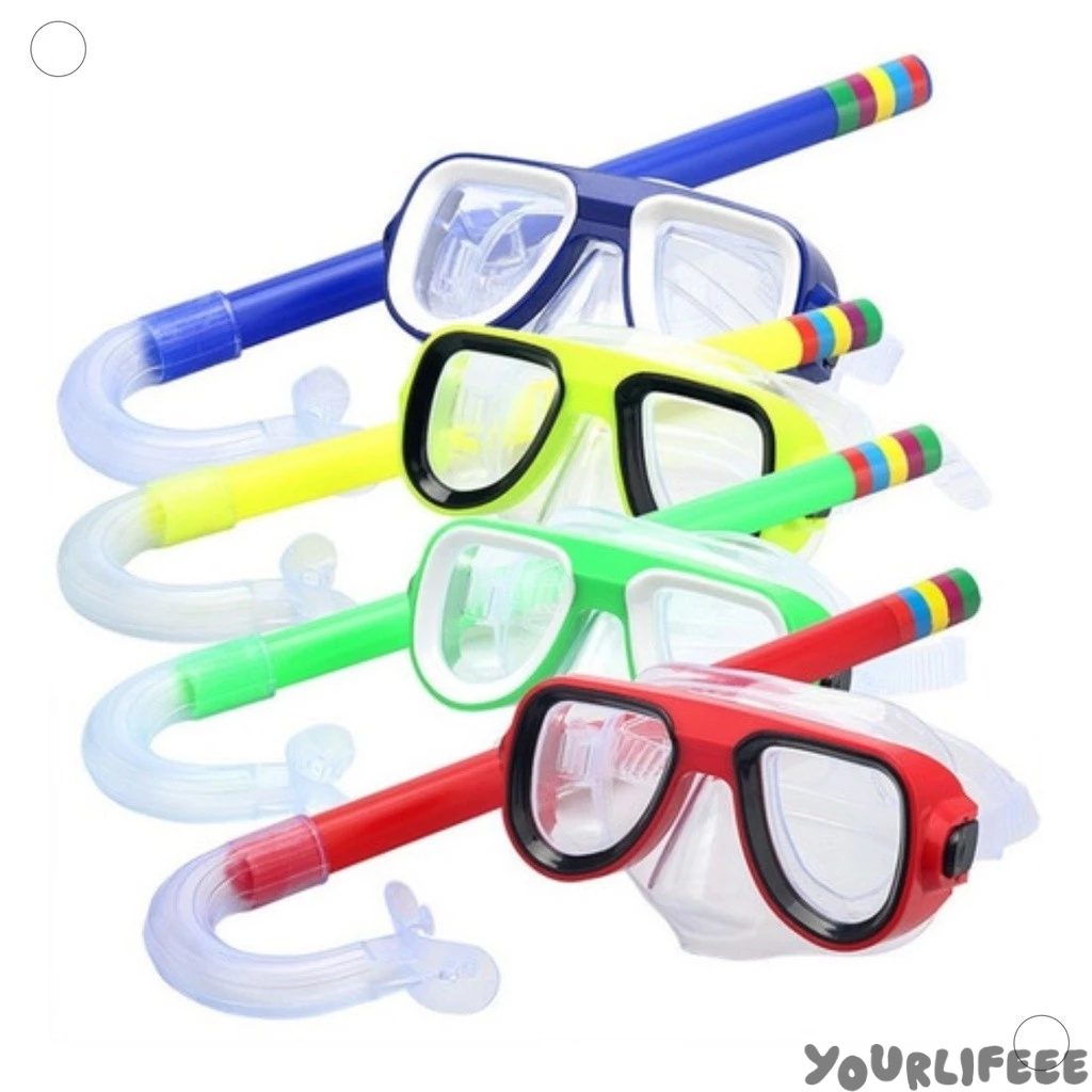 Kit Mergulho Infantil | Snorkel + Óculos + Máscara | Ideal para Piscina, Praia e Natação