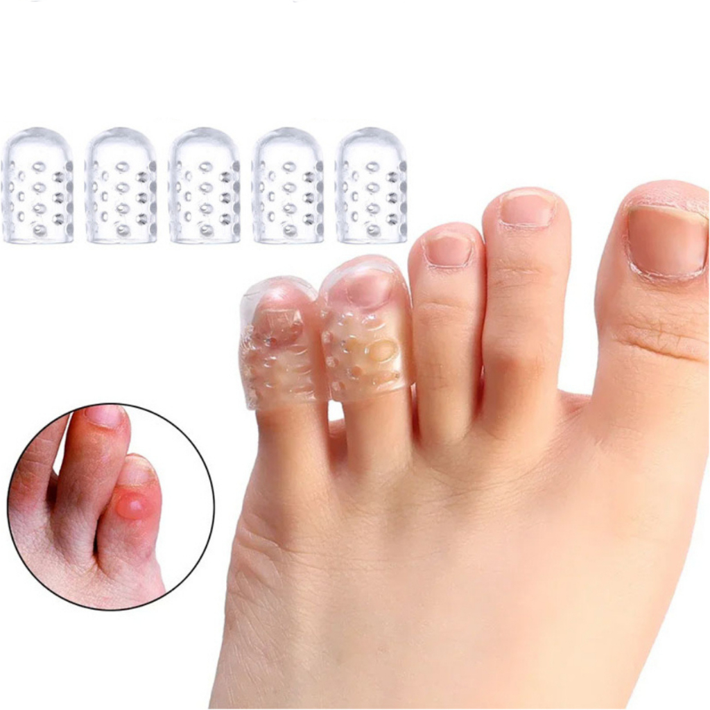 Protetor de Dedo em Silicone Confortável | Proteção para Dedos do Pé