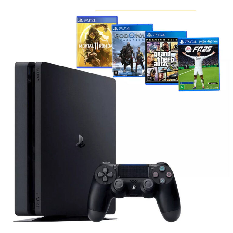 Sony Playstation 4 500gb Ps4 Slim + Ea Fc Fifa 25 