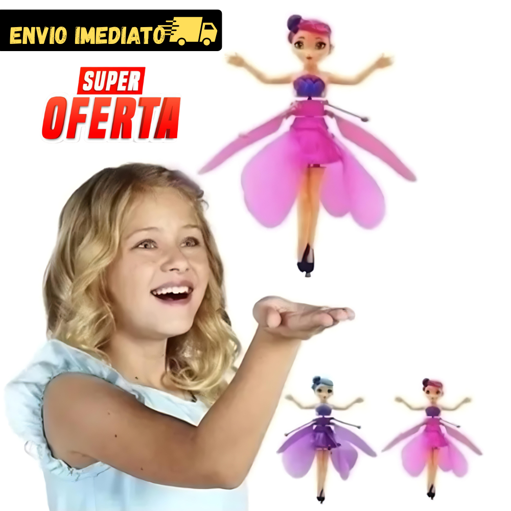 Boneca Fada Voadora com Sensor de Mão – Brinquedo Drone Fadinha Mágica Envio Imediato