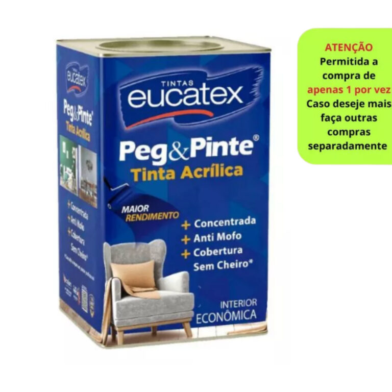 Tinta Eucatex Acrilica Pintura Parede de Interiore