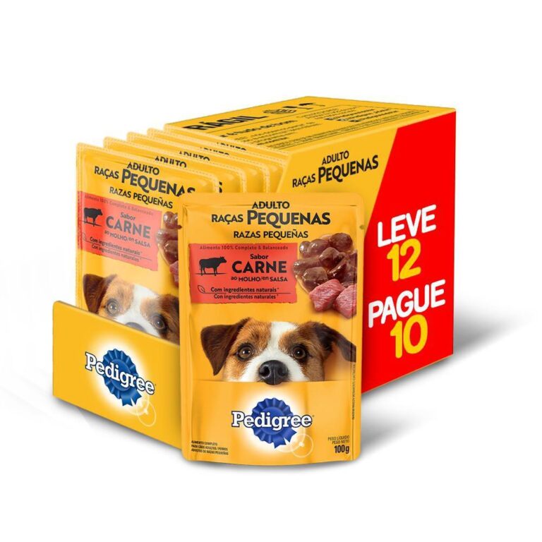 Ração Úmida Pedigree Sachê Cães Adultos Raça