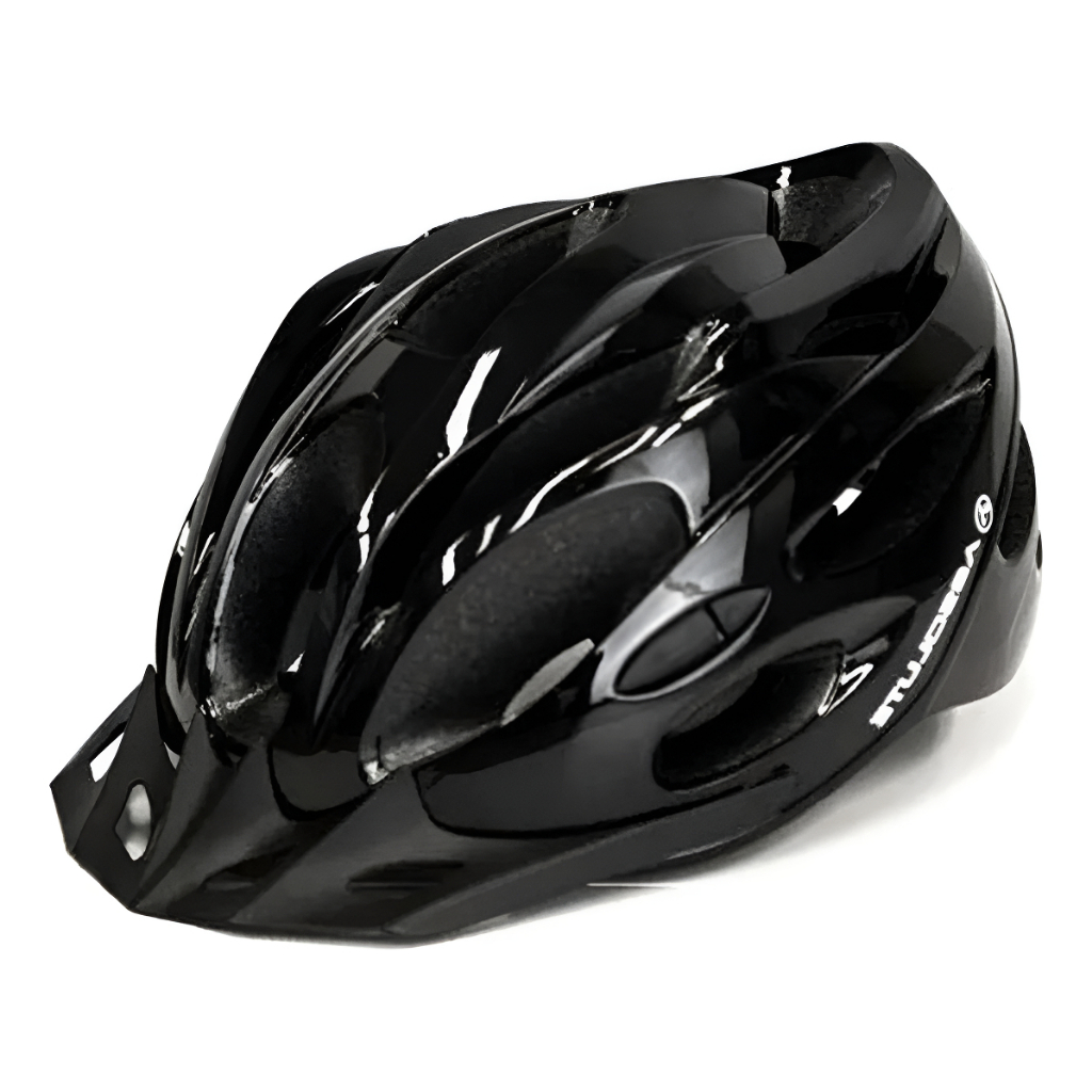 CAPACETE CICLISMO ABSOLUTE NERO COM LED PISCA MTB SPEED