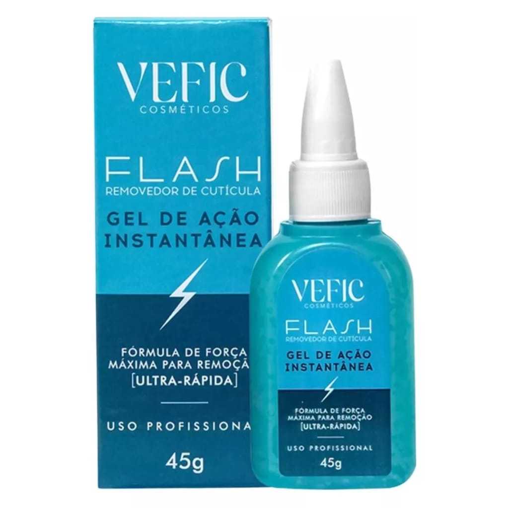 Removedor de Cutícula Flash 45gr Vefic Remove na hora sem Alicate