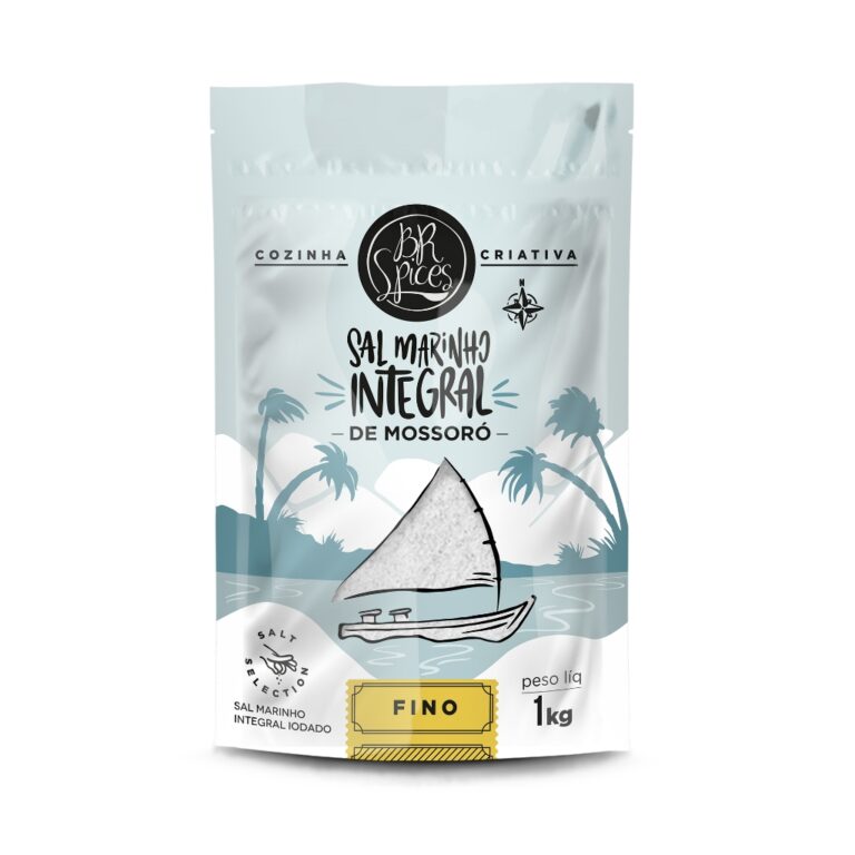 Sal Marinho BR Spices Integral De Mossoró Fino Po