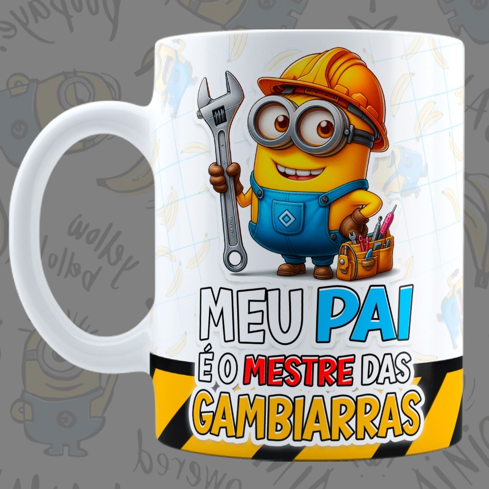 Caneca Personalizada 325 Ml Meu pai é o Rei da GambiarraPorcelana