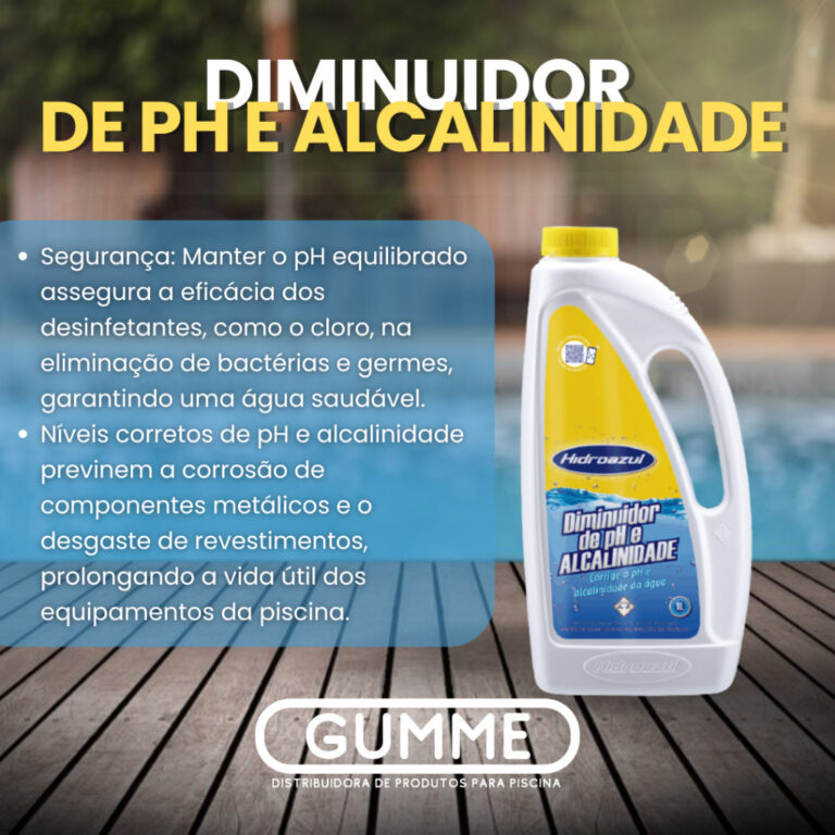 DIMINUIDOR DE PH E ALCALINIDADE 1LT HIDROAZUL
