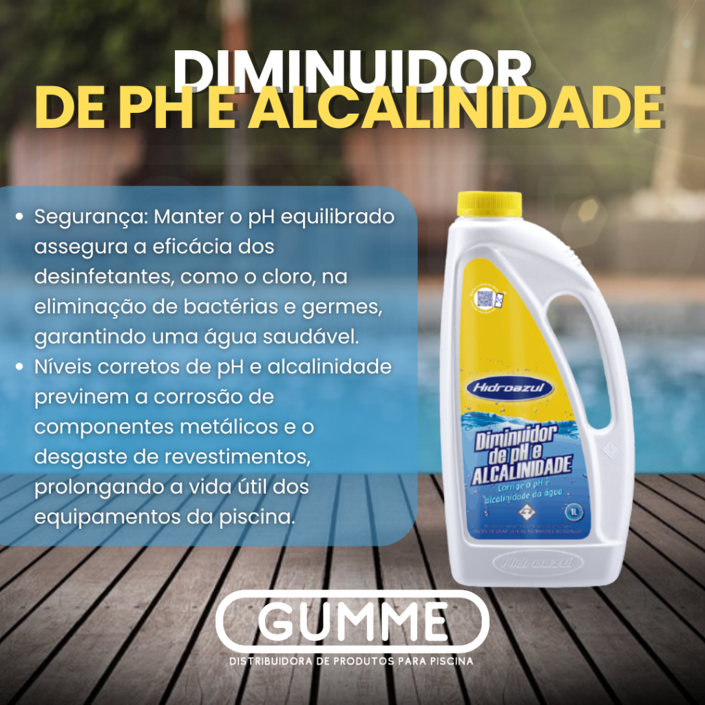 DIMINUIDOR DE PH E ALCALINIDADE 1LT HIDROAZUL