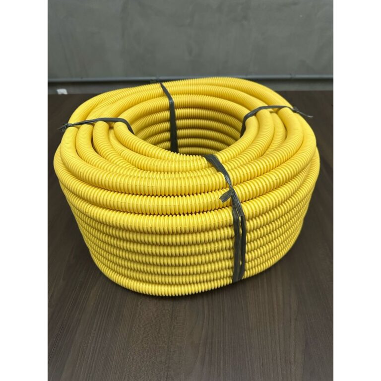 Conduite Eletroduto Corrugado Amarelo 3/4 50 Metro