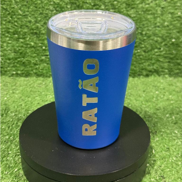 Copo Caneca Aço Inox Térmico com tampa 360ML Per