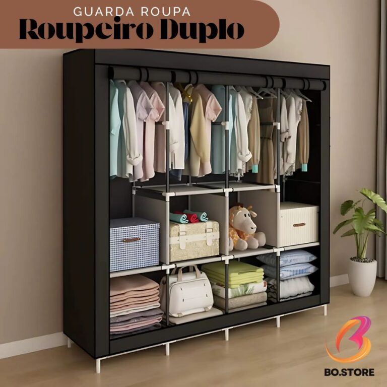 Guarda Roupa Dobrável Portátil Organizador De Ro
