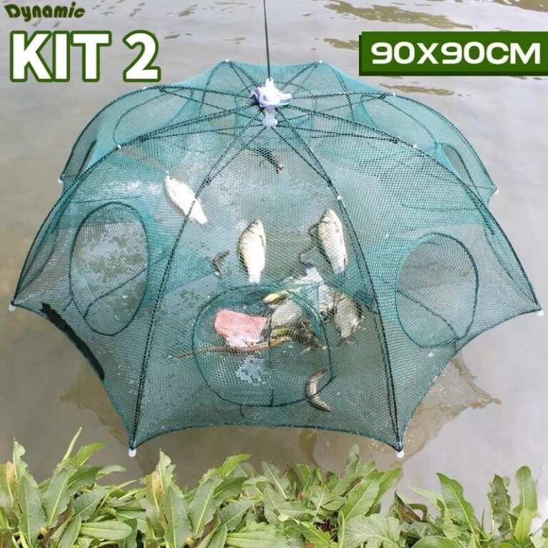KIT 2 Armadilha Covo Peixe Isca Viva Lambaris Cama