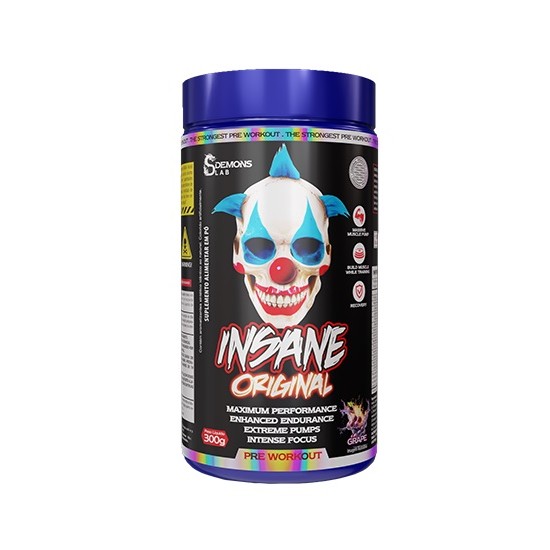 Pre Treino Insane Original Grape 300g – Demo