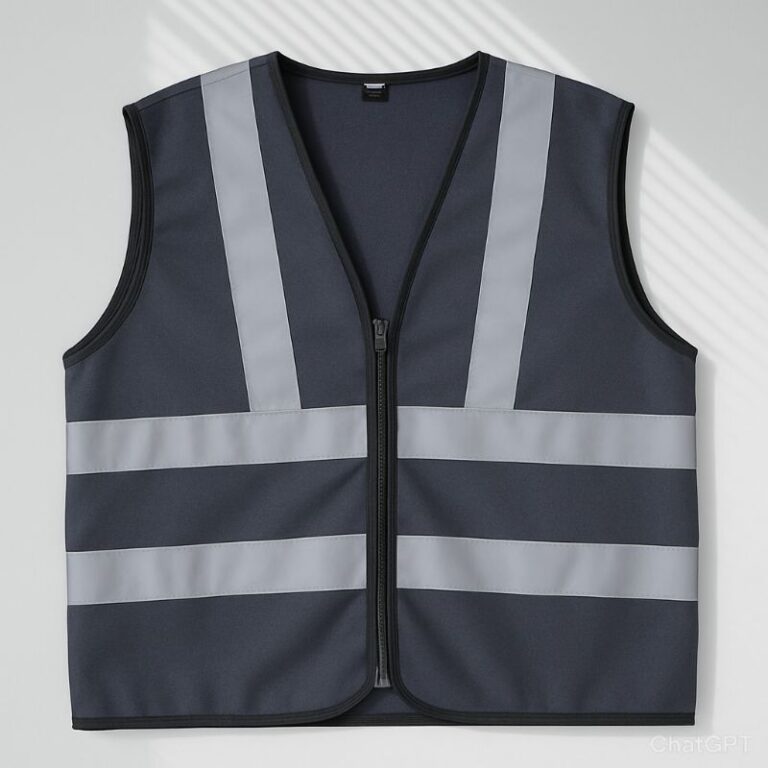 Colete Refletivo Cinza chumbo escuro  Sem Bolso