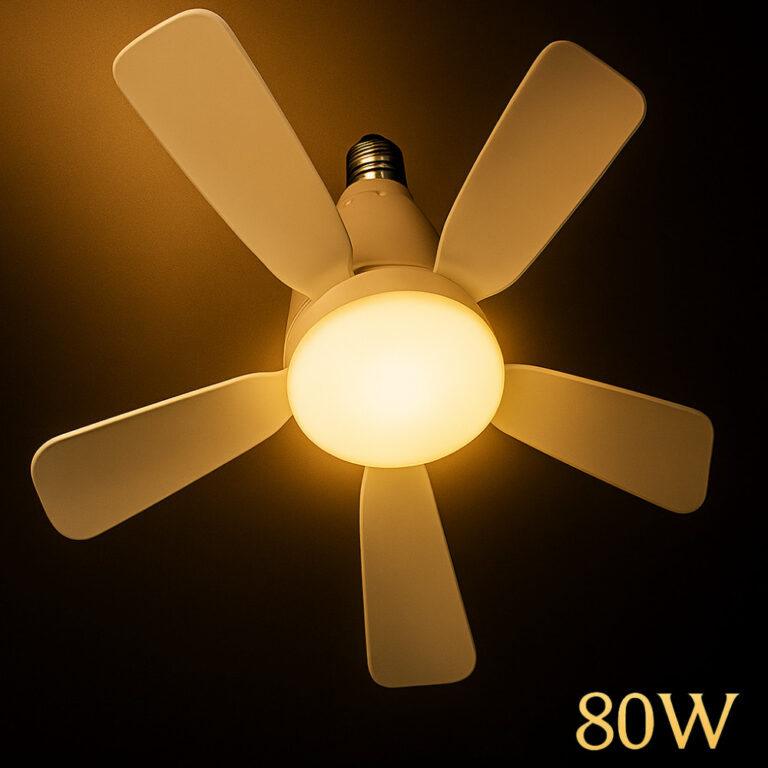 Ventilador de Teto 80w Bivolt 5 helices Oval LED C