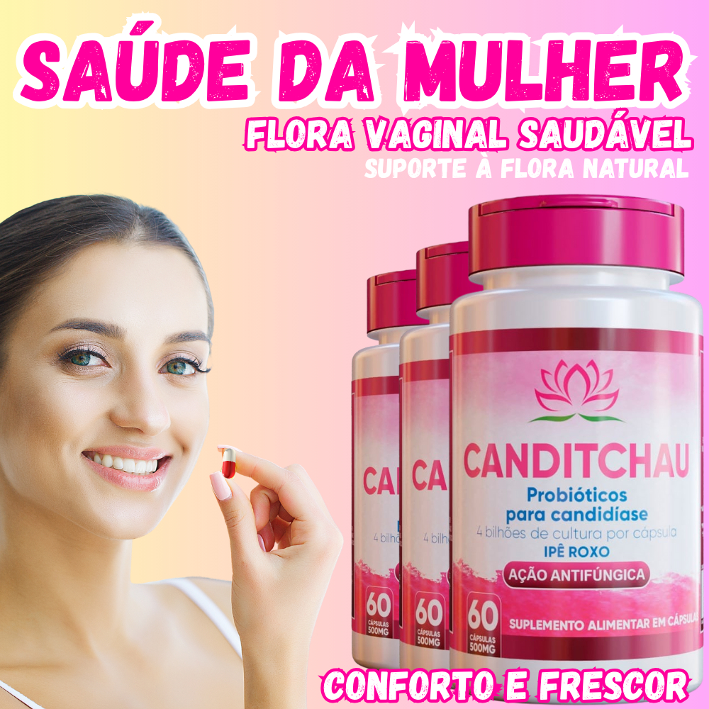 Suplemento para candidíase probioticos naturais 100% Original em papsulas ou cha saude da muler