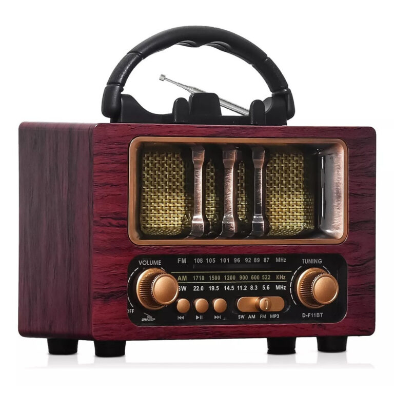 Rádio Retrô Radinho Portátil Bluetooth USB AM F