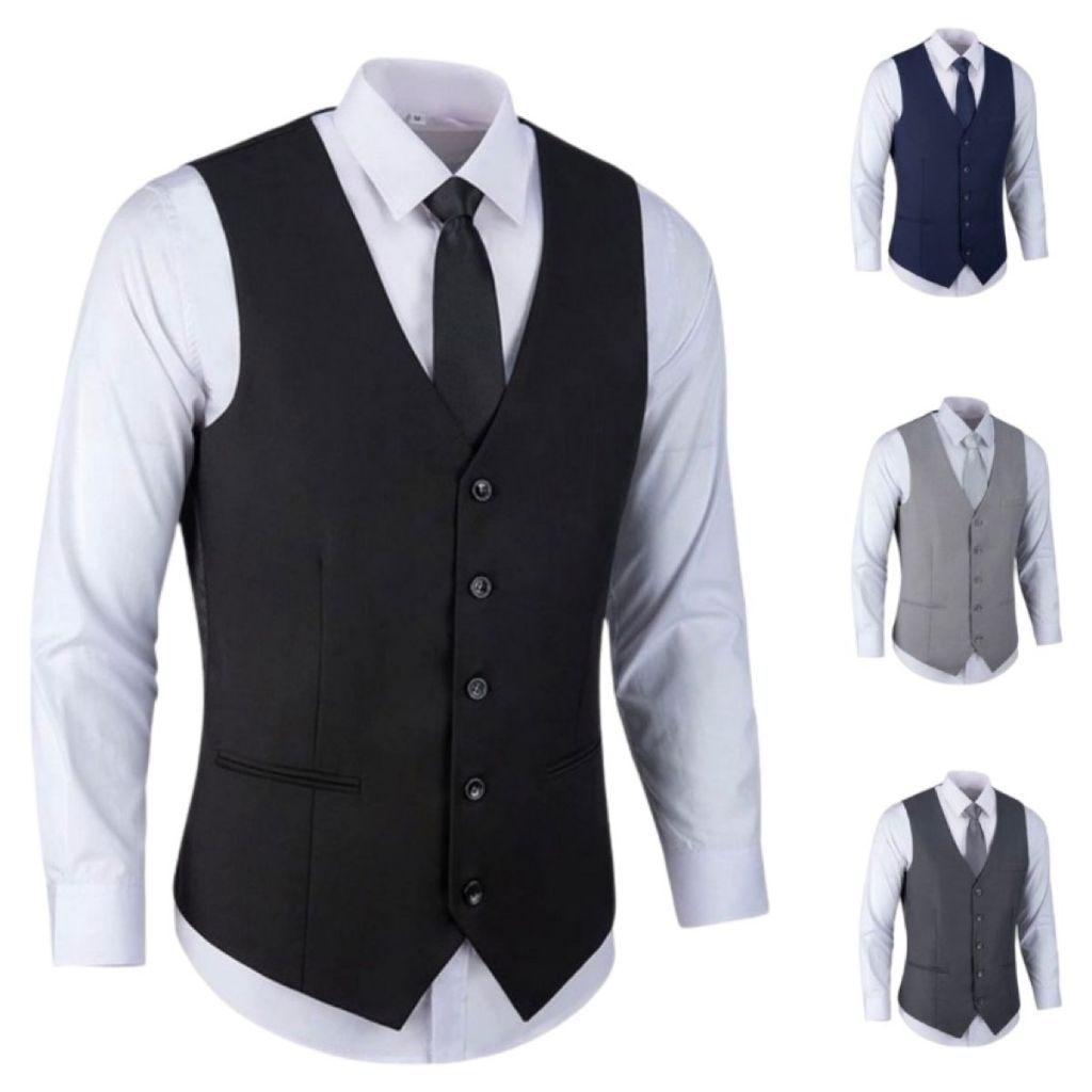 Colete Social Slim de Luxo Ajustável – Envio Imediato Pronta Entrega