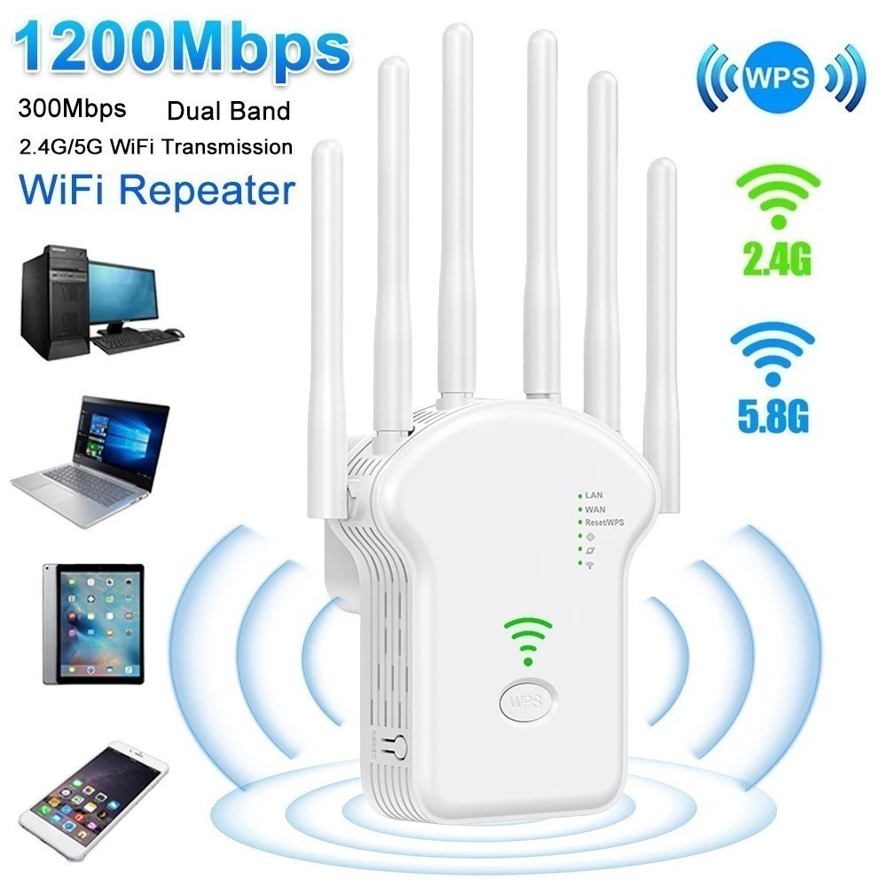 Repetidor Wifi 2800m 6 Antenas Roteador Amplificador De Sinal Modem 300MBPS