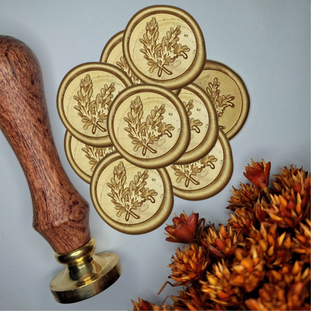 Lacre de Cera Convite de Casamento  Modelo Ramo