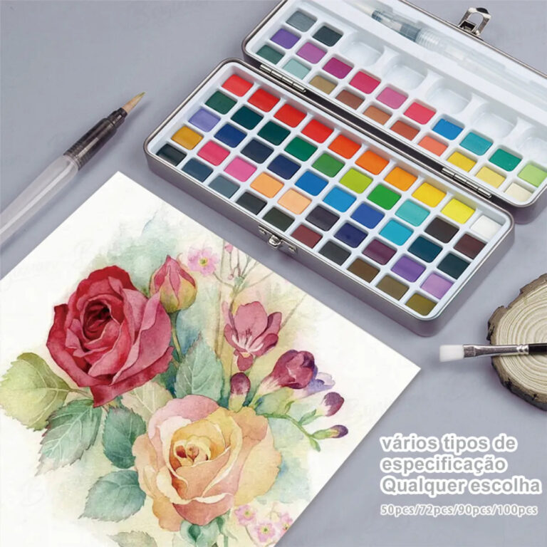 50/72/90/100/128/168 Cores Conjunto De Aquarela Pr