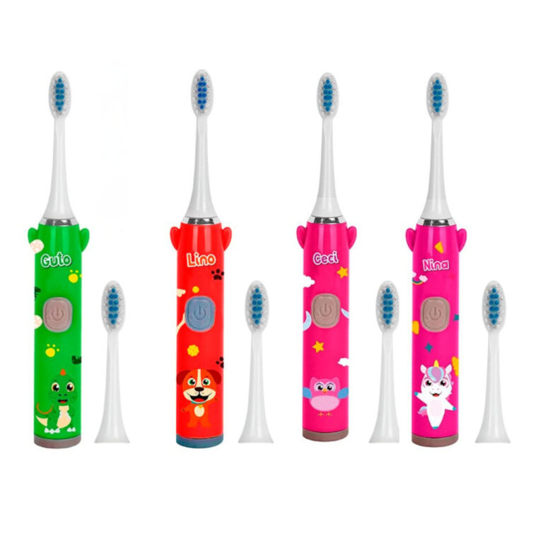 Escova de dentes Infantil Elétrica + Refil Dinoss