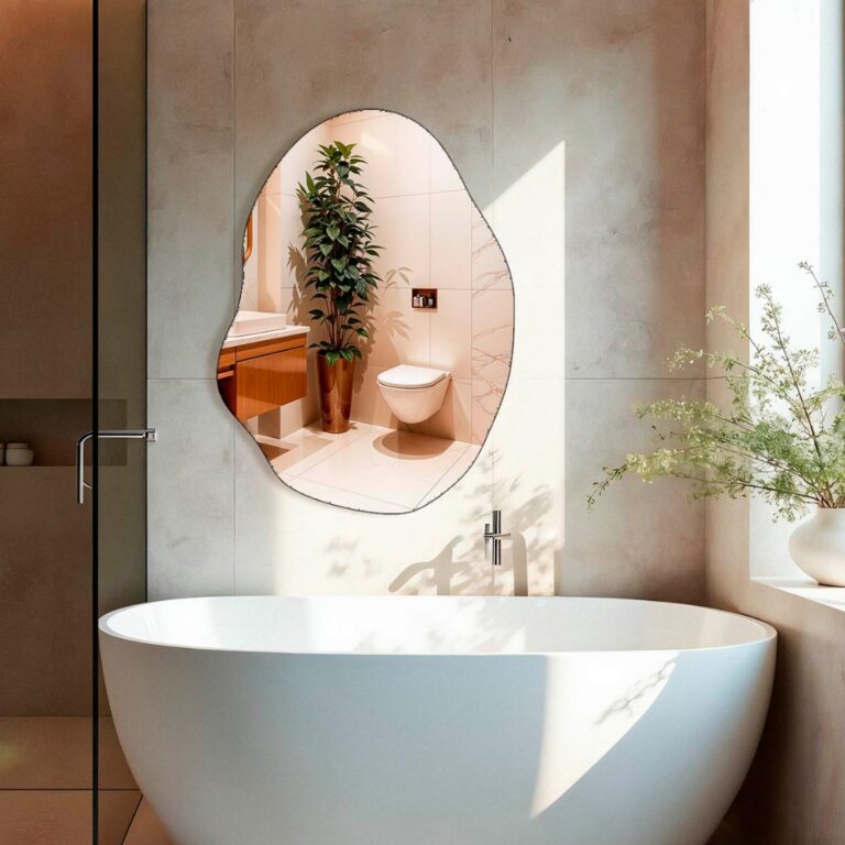 Espelho Pinterest Retrô Lapidado Orgânico 55x75c